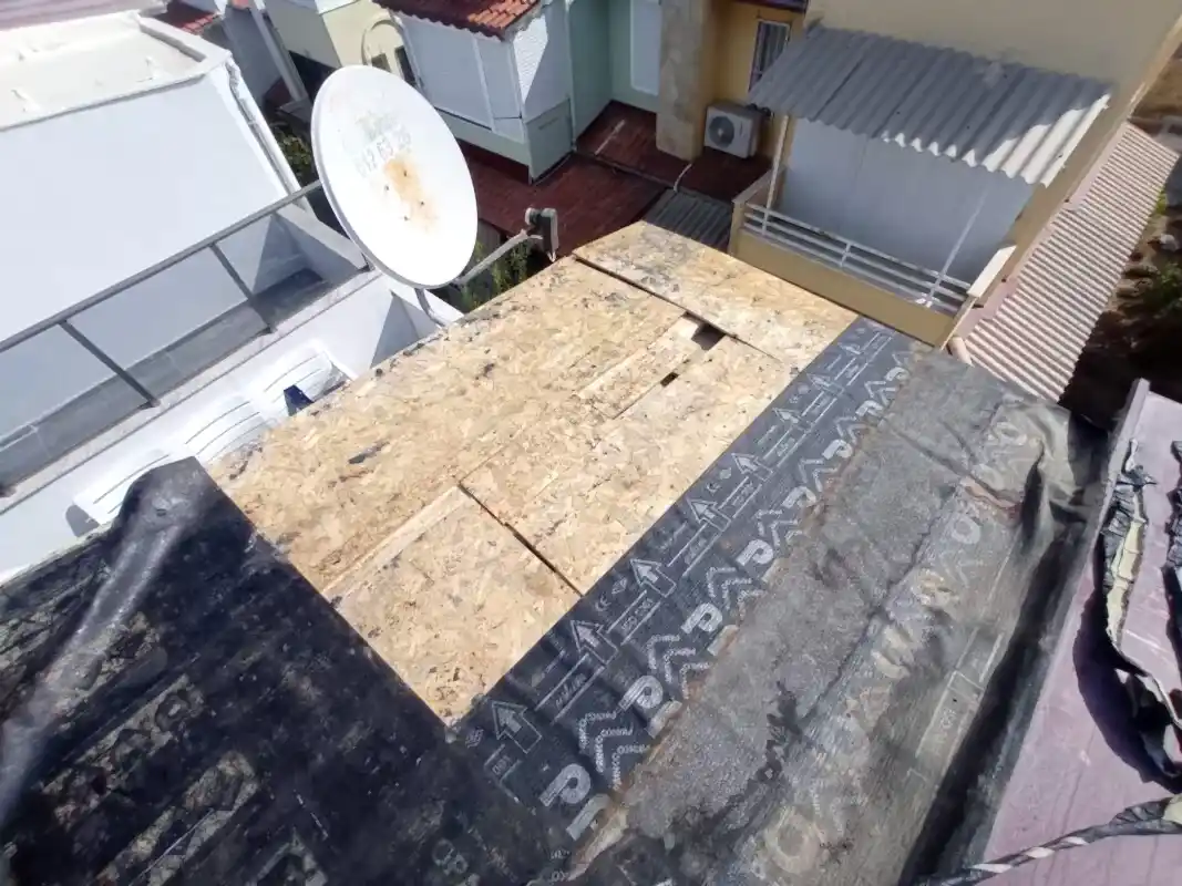 eski membran ve osbnin söküm aşaması