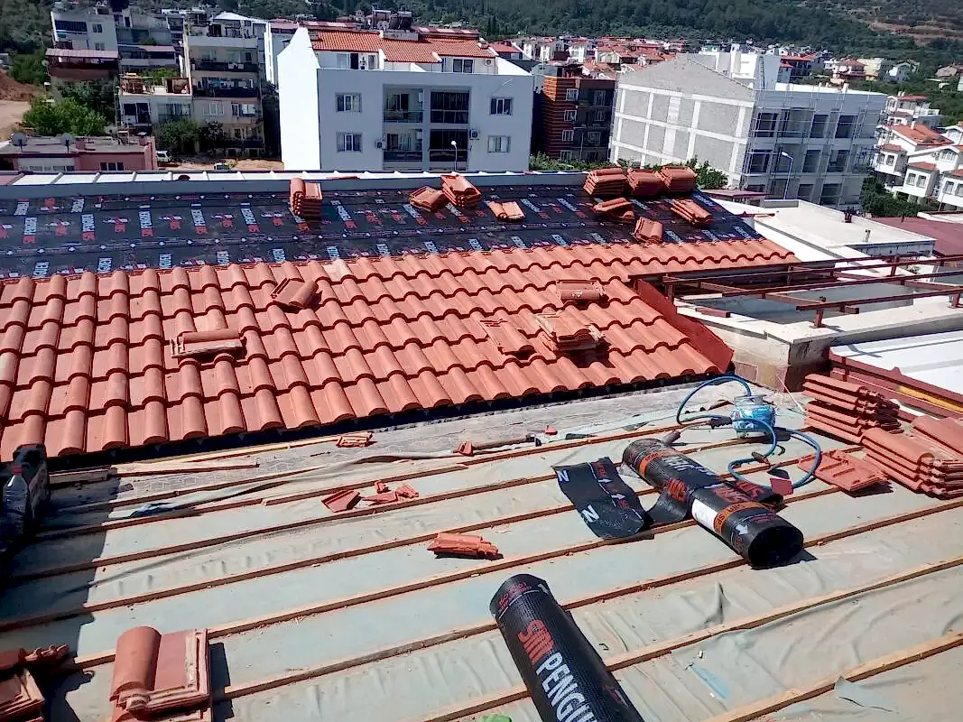 kiremitlerin döşenmesi